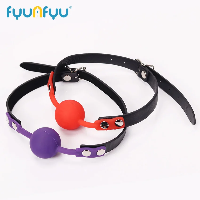 Взрослые игры открытый рот кляп мяч для женщин пара кожаный раб оральная