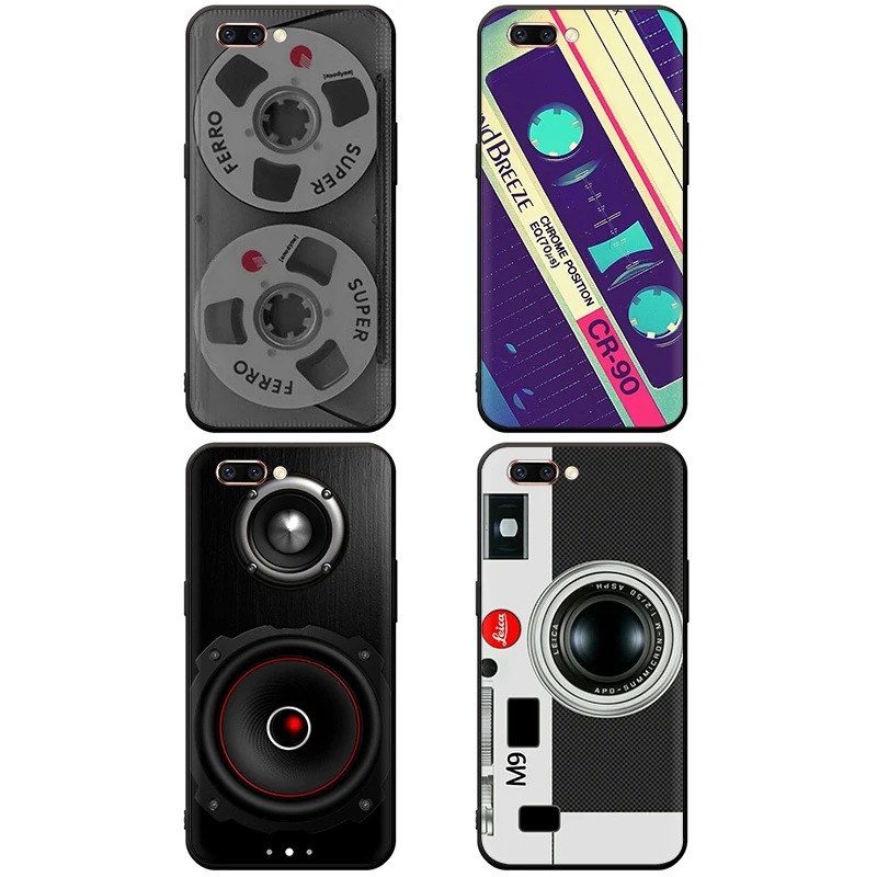 Классическая Ретро-Кассета из силикона для OPPO Reno 2 Z 10 X Ace 2F 2Z 3 Pro Realme A5 5 Q X2 XT X50 Lite |