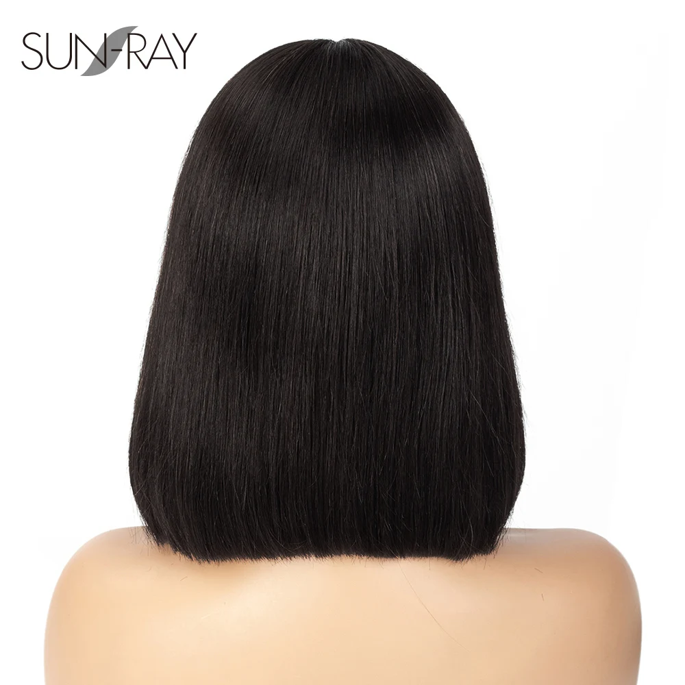 Предварительно выщипанная линия волос 150% плотность глубокая часть боб парик из