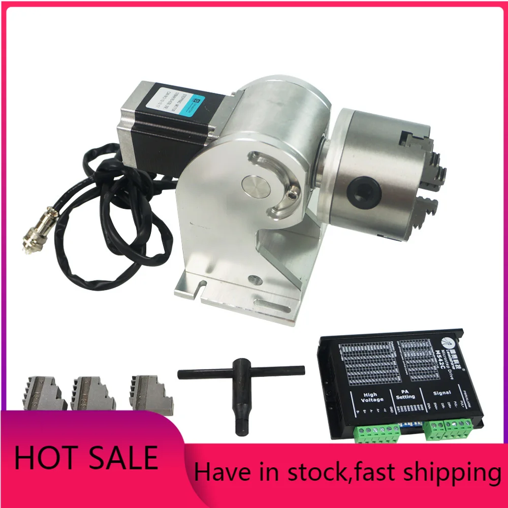 

3 когтя вращающаяся ось 80 мм 4-я ось для машины для изготовления волоконного лазера