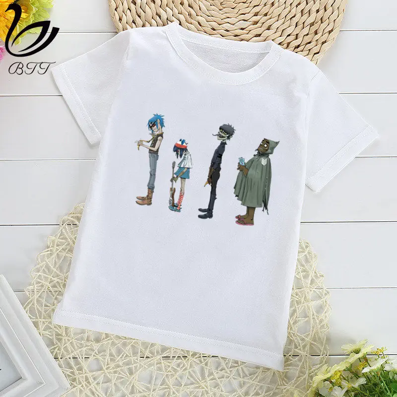 Gorillaz/футболка с принтом рок-группы chakahan Noodle Murdoc Russel футболки для мальчиков