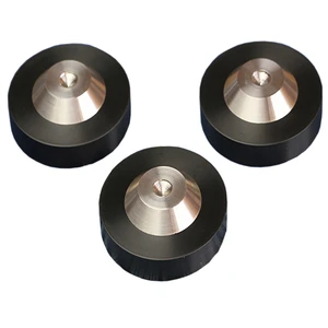 4Pcs 49x11mm Stainless Graphite Speaker AMP Isolation Spike Feet Mat Floor Base Pad For Turntable CD DAC Radio Cabinet