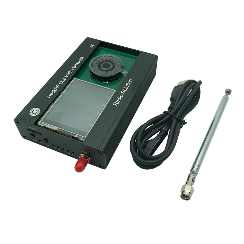 Günstig 2,4 Zoll 240*320 RGB LCD Display Neueste Version Portapack Für HACKRF EINE SDR Software Definiert Radio + Metall Fall + 0.5ppm TXCO
