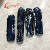0 1kg 100g per color rough raw material corundum blue color artificial sapphire raw for making loose stone