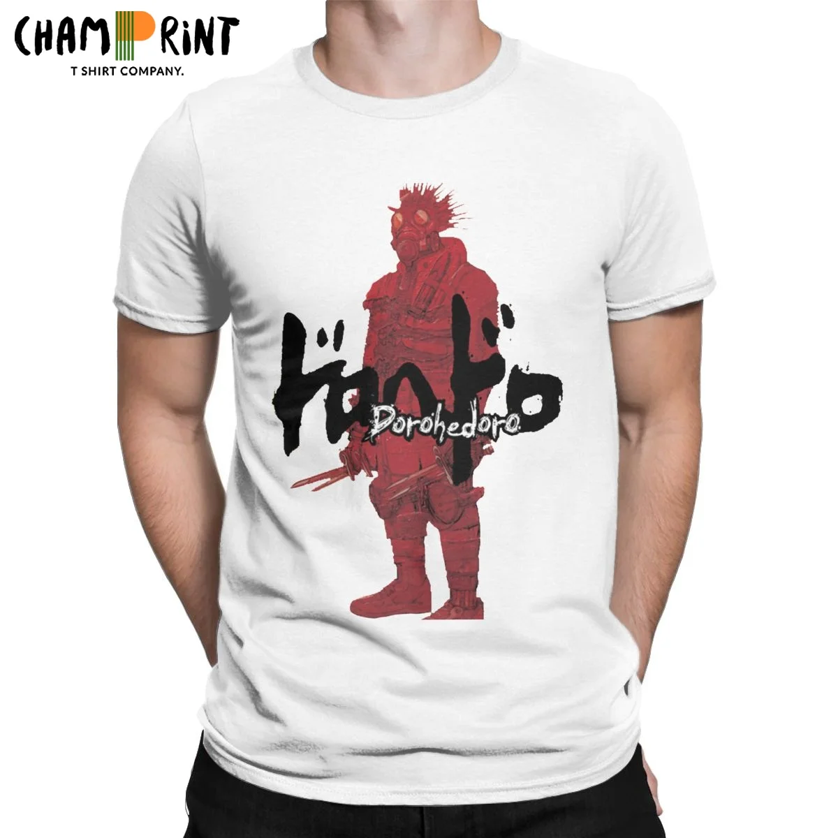 

Мужские футболки Dorohedoro Kaiman, смешные футболки с аниме «Демон смерти», футболки с коротким рукавом и круглым вырезом, хлопковая Футболка боль...