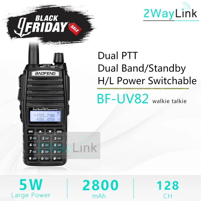 BaoFeng UV-82 рация 5 Вт 128Ch двухдиапазонный УКВ 136-174 МГц 400-520 МГц Портативный Baofeng UV82 Ham Радио Baofeng 82