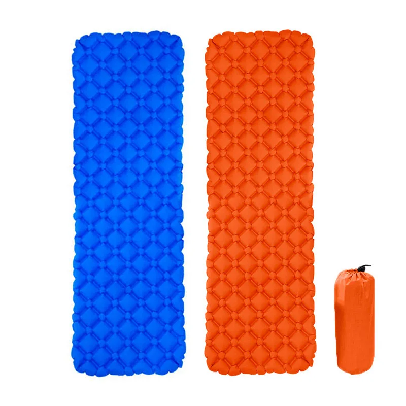 

Outdoor Portable Inflatable Mattress Camping Mat Nylon TPU Sleeping Pad Lightweight Moisture-proof Air cushion