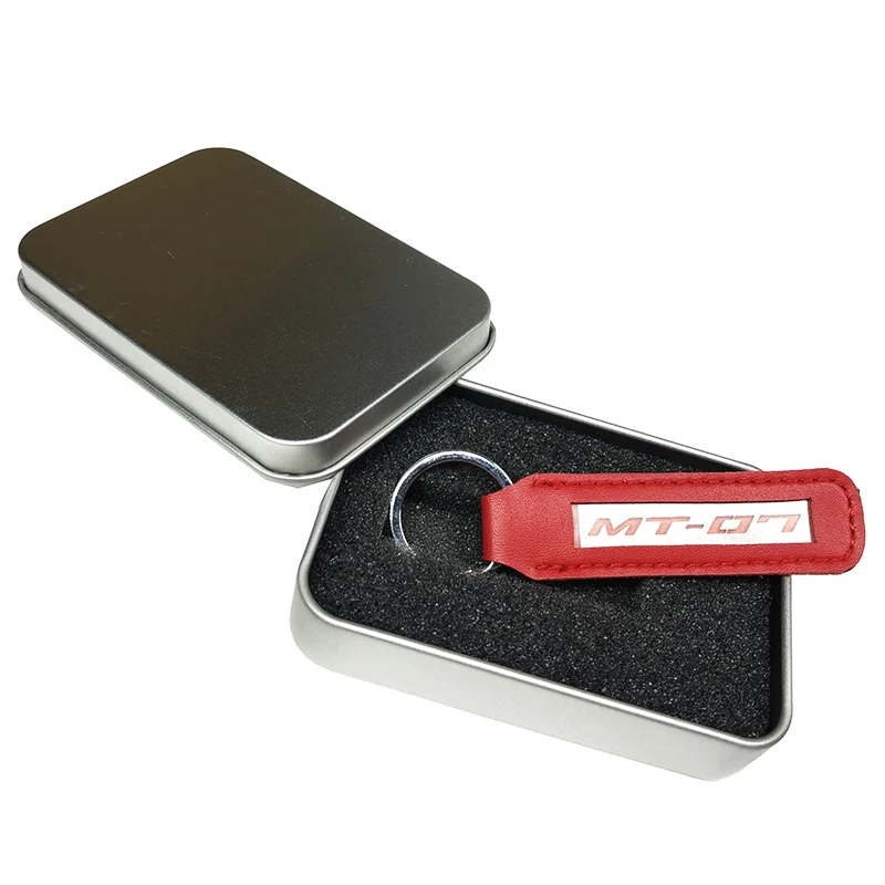 Металлический кожаный мотоциклетный брелок для ключей MT07 подходит Yamaha MT 07 FZ FZ07