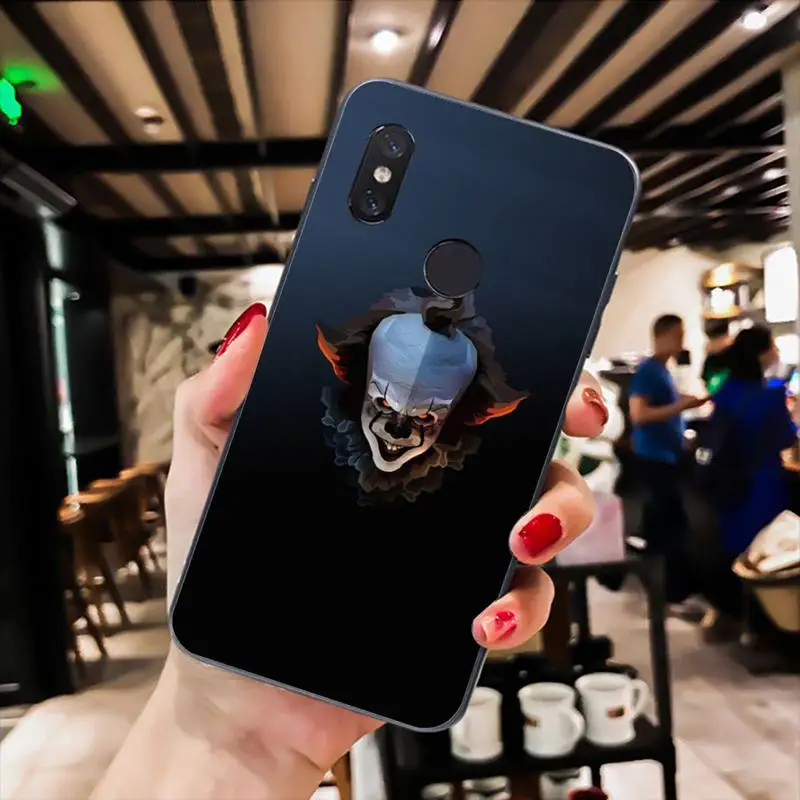 

Movie The Clown Phone Case For Xiaomi Mi 5 6 A2 A2lite A1 9 9SE 8Lite 8explorer Pocophone F1 Black Soft TPU Cove Fundas