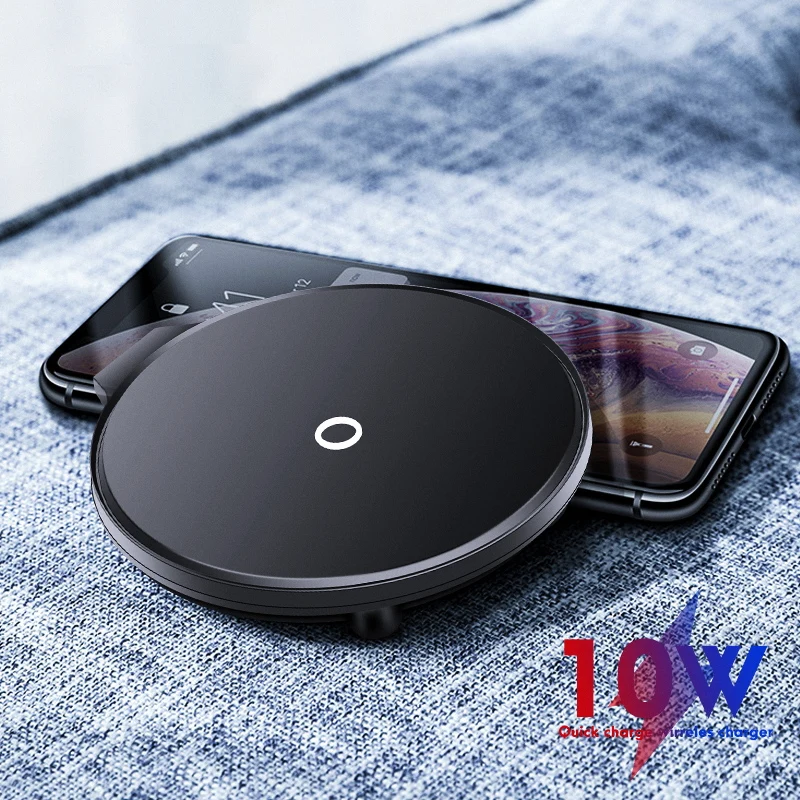 Беспроводное зарядное устройство iONCT 10W Qi для iPhone X XR XS 11 беспроводное Samsung XiaoMi