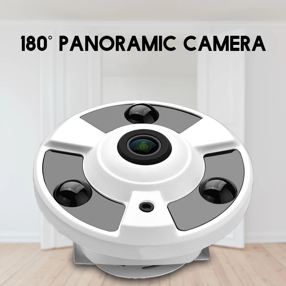 Hamrolte H.265 ip-камера 1,7 мм объектив рыбий глаз Hi3516D 5MP панорамная ONVIF ip-камера Xmeye может просматривать телефон DC12V POE48V опционально