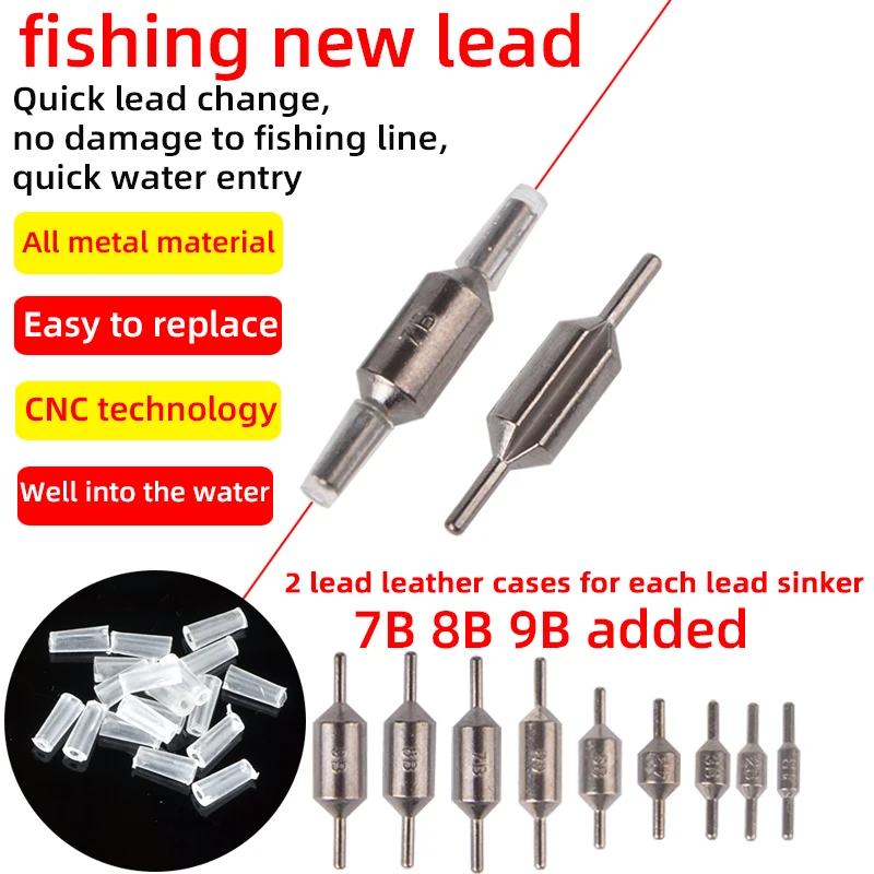

Lead Sinker Fishing Weight Tackle Lure Raft Fishing Split Lead Shot Sinker Fishing Line Protector Accessories Tool