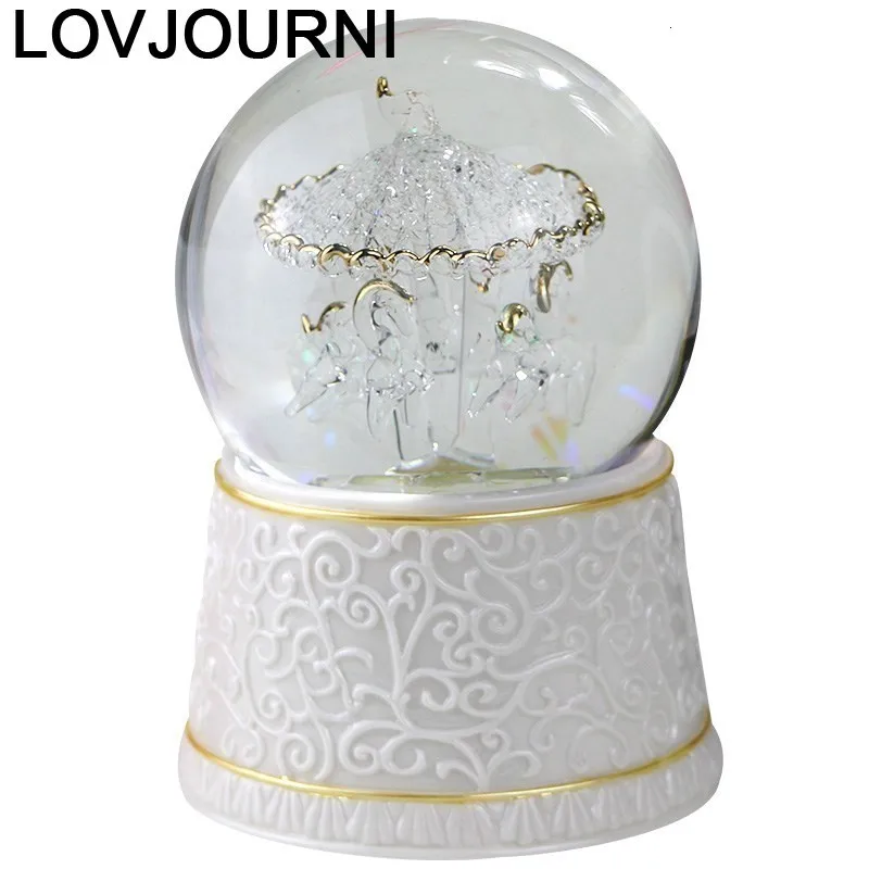 Музыкальная музыкальная балерина Madera Karuzela Pozytywka Musically Ballerina Muziekdoos Snow Globe Carousel Boite A