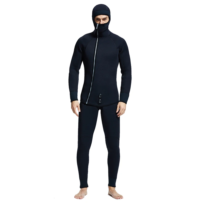 

5mm/7mm Scuba Diving Suits neoprene wetsuit for Men Long Sleeve Keep Warm Underwater fishing Spearfishing winter free diving