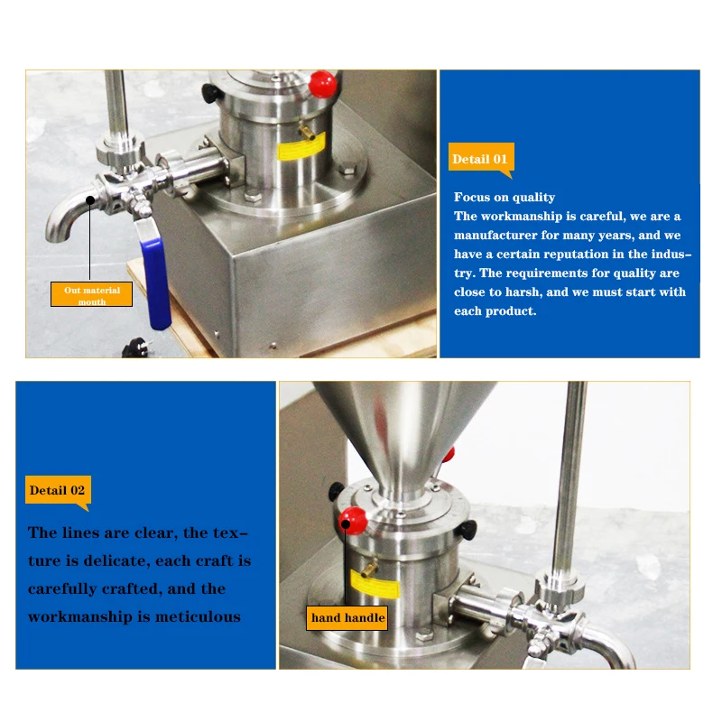 

JMS60 Small Commercial Stainless Steel Grinding Sesame Crusher Household Peanut Butter Soy Emulsifier Machine 110V/220V