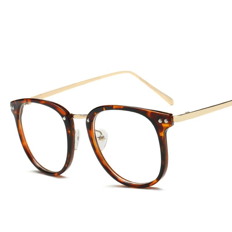 Для женщин мужские квадратные очки металлический каркас Близорукость ретро