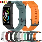 BEHUA ремешок для часов Honor Band 6 умный силиконовый ремешок для Huawei Band 6 сменный спортивный браслет аксессуары Correa