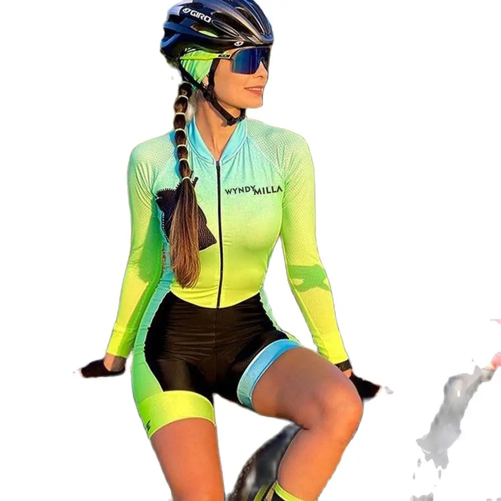 

Wyndymilla Brazil Female Macaquinho High Quality Triathlon Skinsuit Jumpsuit Stylish And Comfortable Mtb Roupa Ciclismo Feminina