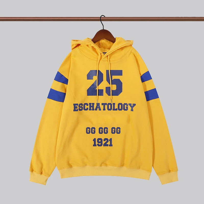 

2021 Autumn Loose Women Pullover High Qualtiy Letter Print Vintage Cotton B Sweaters Unisex Hooded Femlae Streetwear Men Jumpes