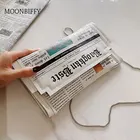 Женская сумка-конверт, новинка 2022, Индивидуальная сумка-клатч для струйной газеты, сумка-мессенджер через плечо, вечерняя сумка на цепочке