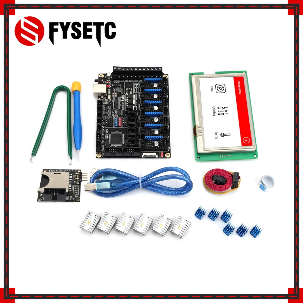 Плата все в одном FYSETC F6 решение для электроники V1.3 устройств с ЧПУ 3D принтера + 6