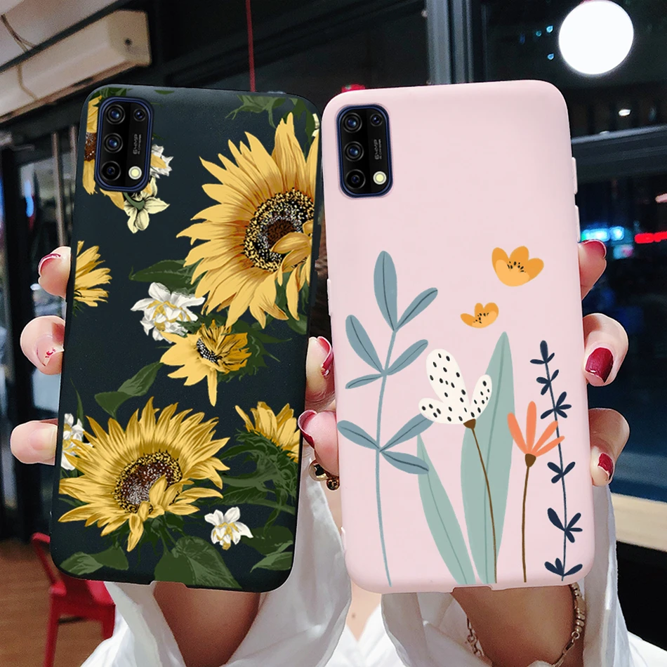 for realme 7 7pro beautiful girls heart painted candy silicone tpu phone case for oppo realme 7 rmx2155 7 pro rmx2170 case cover free global shipping