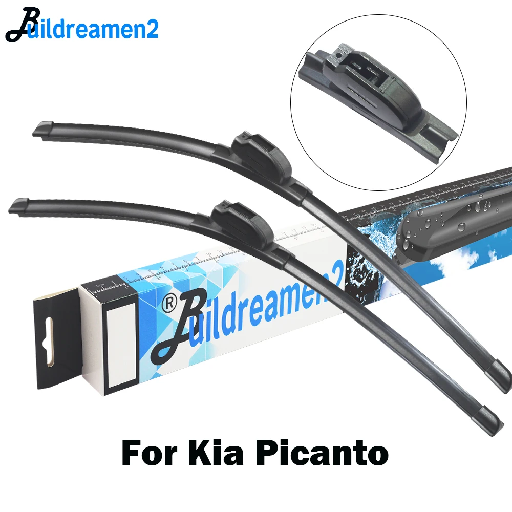 Buildreamen2 автомобильные щетки стеклоочистителя резиновые передние аксессуары для