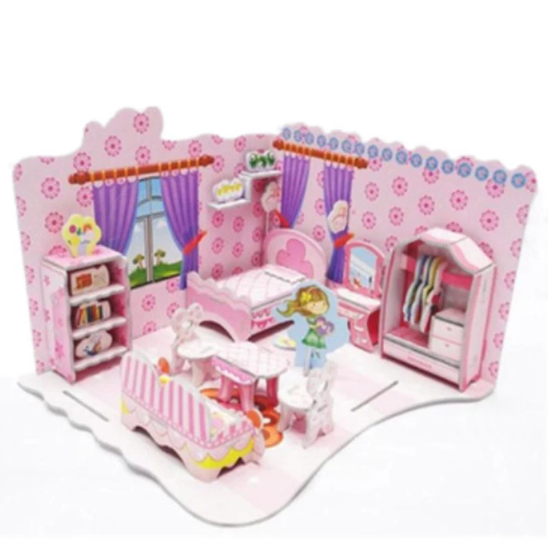 

Children's DIY three-dimensional Paper Children Interesting Cognitive Space Concept New Style Puzzle Baby Toy