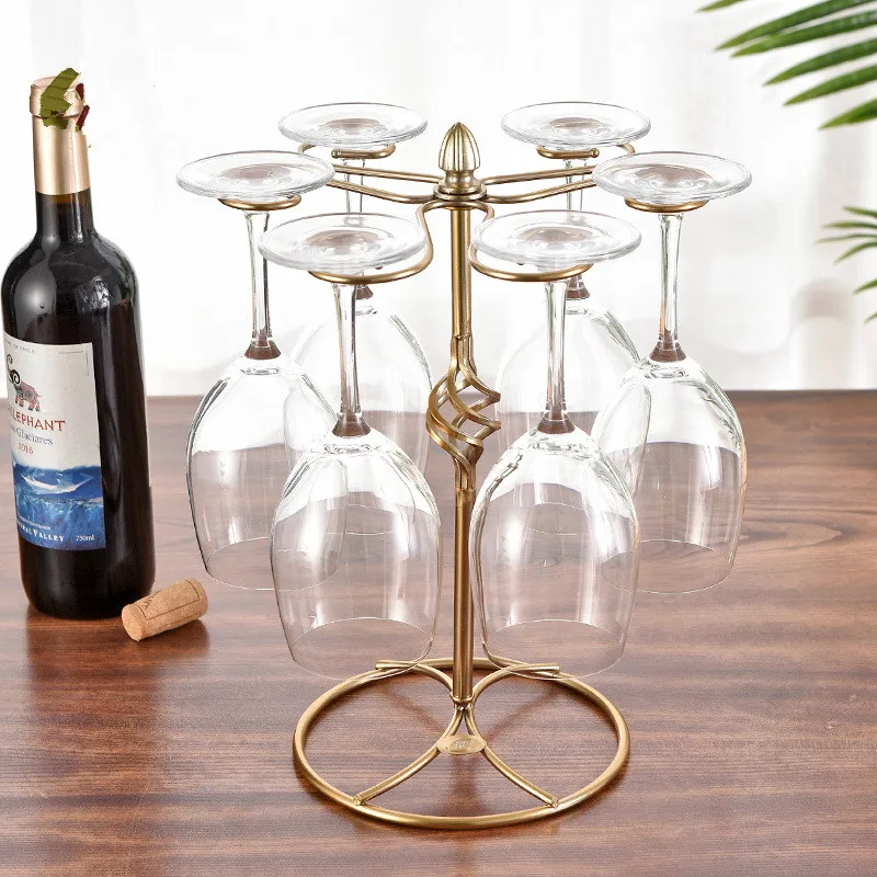 Креативная подвесная полка для стаканов в европейском стиле рама умных красного