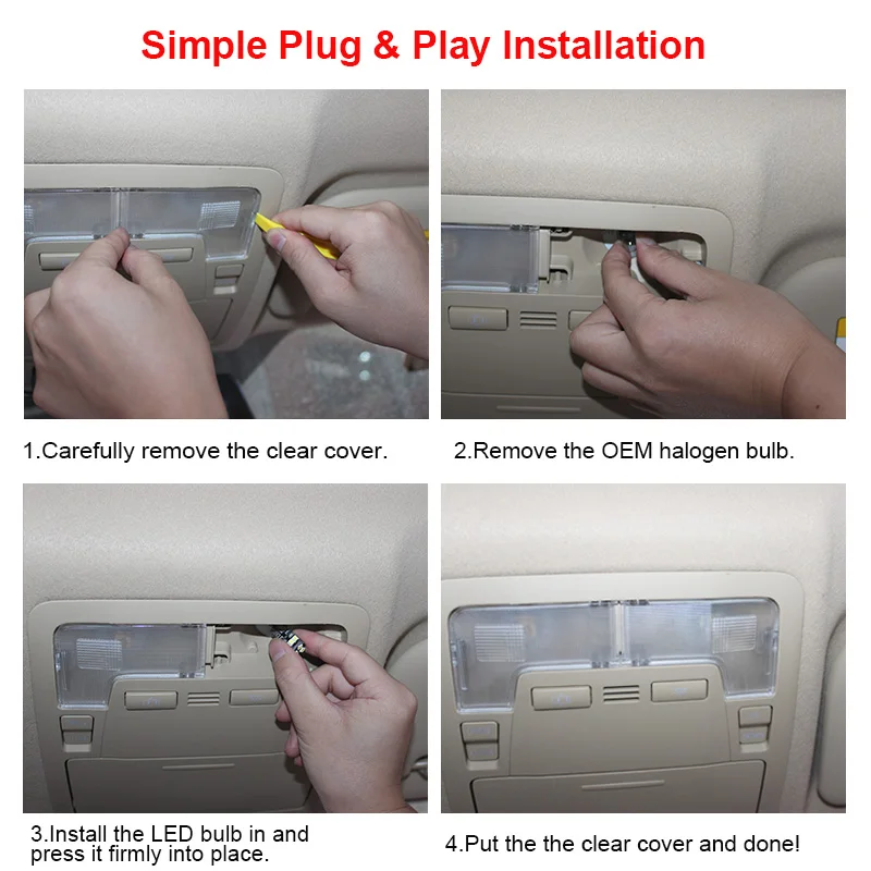 Белый Потолочный светильник без ошибок Canbus для интерьера 2002-2009 2010 2011 Jeep Liberty Map