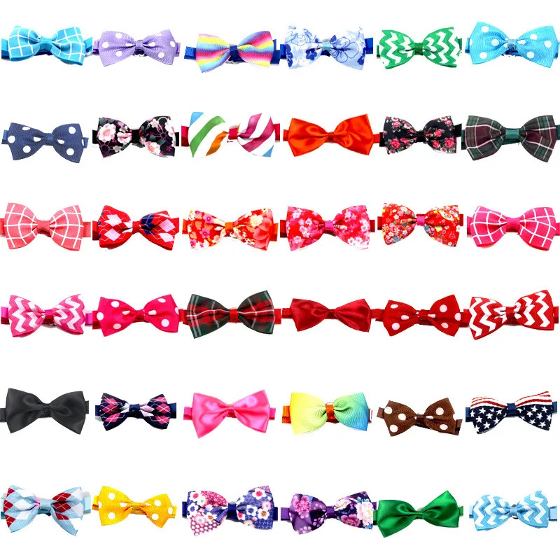 

60pcs Pet Products Pet Dog Collar Decoration Accessories Dog Bow Tie Collar Small Dog Pet Supplies for Dogs