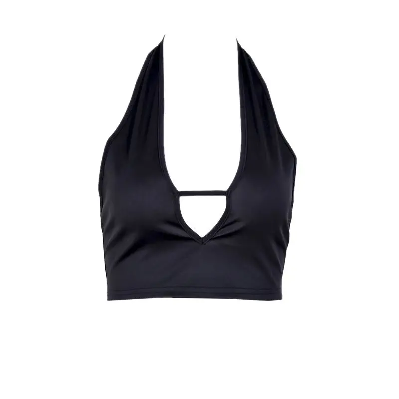 2020 Новое поступление сексуальный тонкий тощий топ с открытой спиной без рукавов