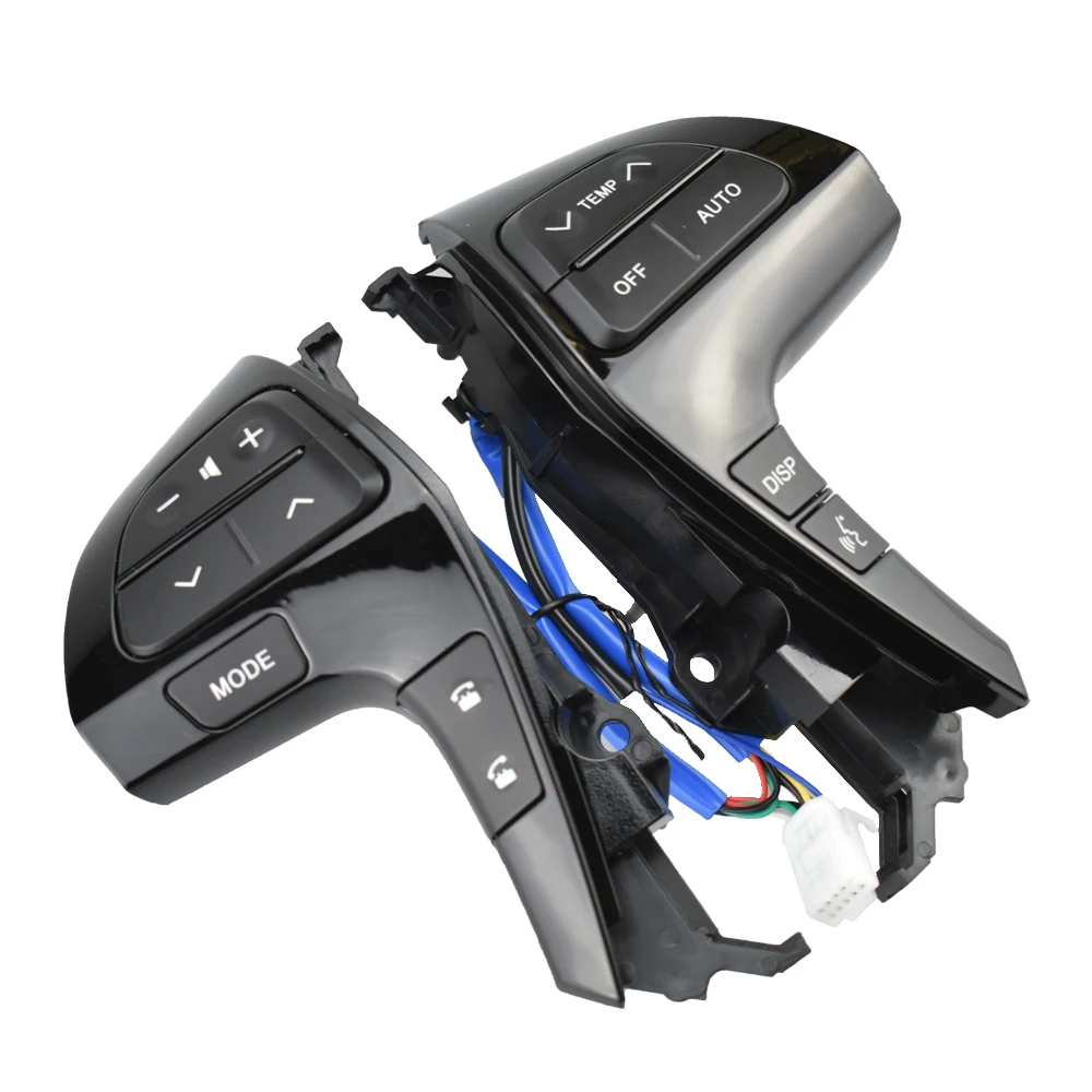 Серебристая кнопка управления аудиозвуком на руль переключатель с кабелем и