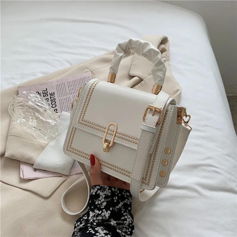 

2021 New Fashion Shoulder Bag Texture Small Square Bag Crossbody Bags for Women Tote Bags Luxury Handbags Women Bags Designer