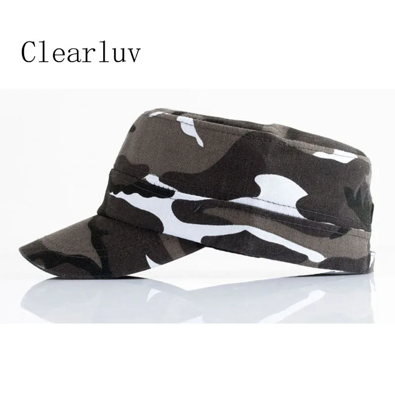 Армейская камуфляжная плоская кепка регулируемая Весенняя бейсбольная мужская