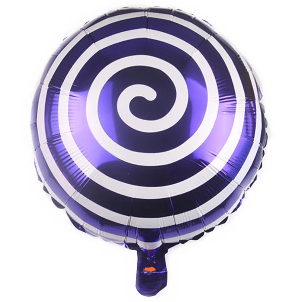 

18inch Colorful Lollipop Balloon Round Foil Balloon Happy Birthday Decoration Kids Helium Air Ball Baby Shower Party Supplies