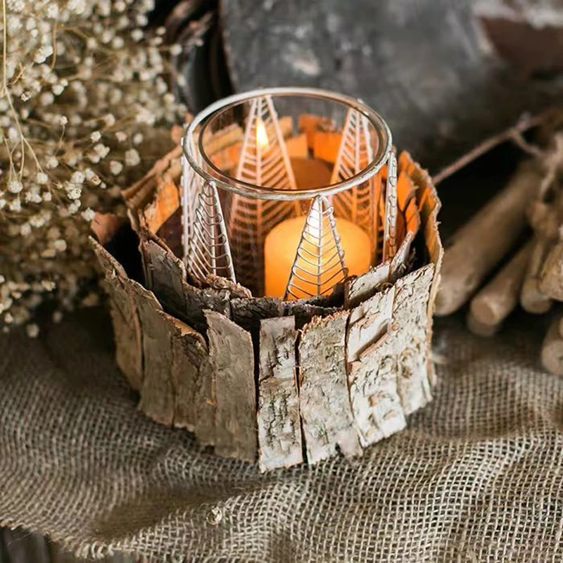 Органические природные бересты Мозаика DIY украшения реквизит для съемки