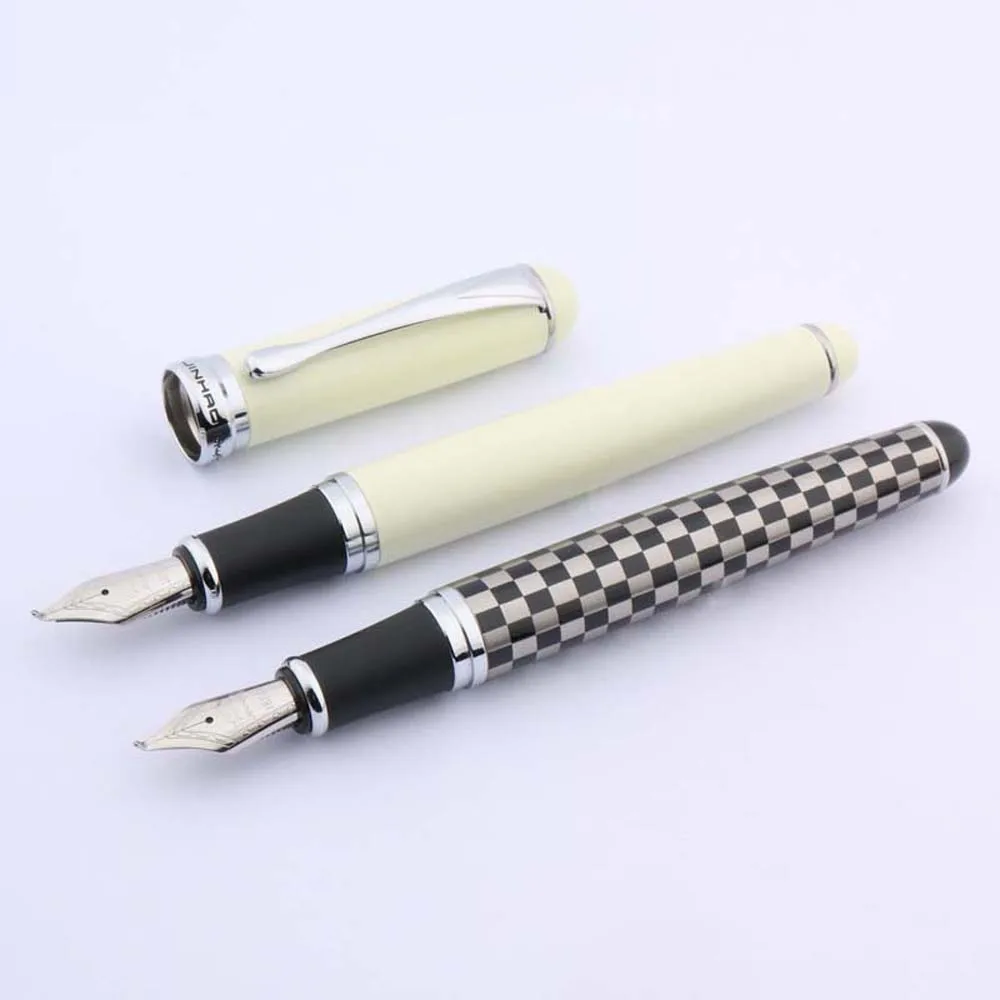 Цзиньхао черный белый квадрат серебристой отделкой шахматная доска перо для