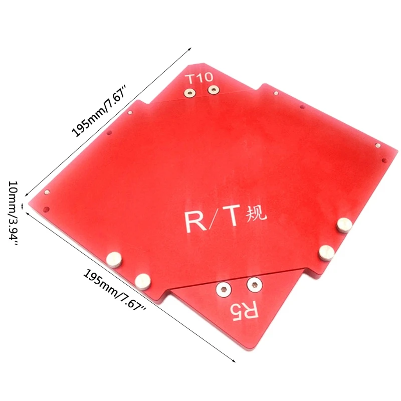 

Trimming machine R rounded beveled template Router Table Corner Jig Radius Chamfer Profile Template Kit Woodworking tools