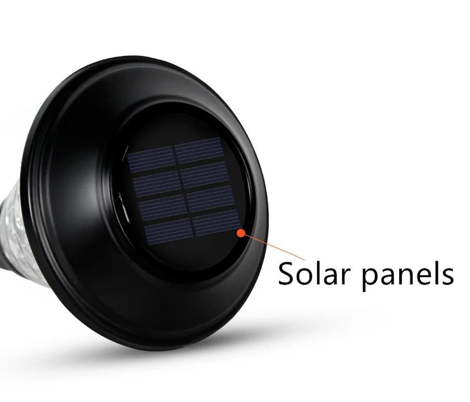 

LED Solar Garden Light Outdoor Solar Powered Lamp Landscape Lighting for Pathway Patio Yard Lawn Decoration Glass Waterproof