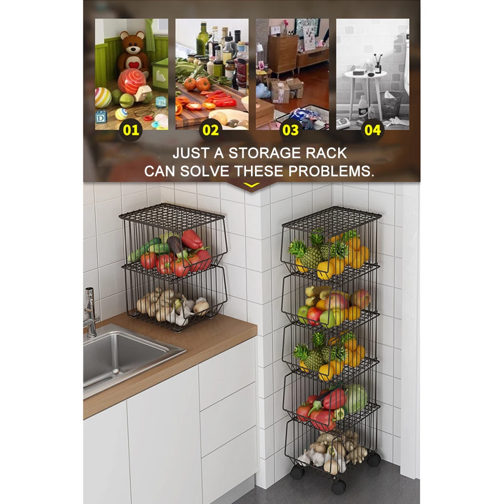 Подвижная железная полка для хранения сушильная сетчатая корзина металлическая