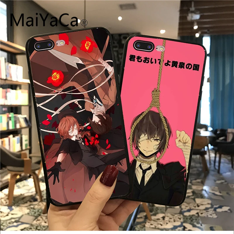 MaiYaCa японское аниме bungou бродячие собаки Dazai Osamu чехол для телефона для iPhone 11 pro max 8 7 6 6S Plus 5 5S SE XR X XS MAX