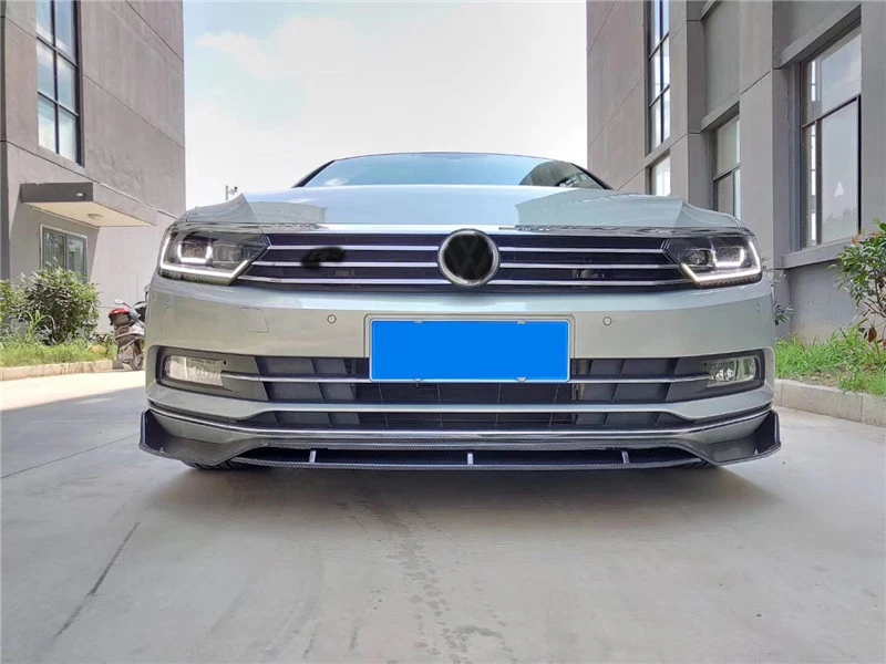 Диффузор переднего бампера для Volkswagen Passat B8 Body kit спойлер- для VW B8 ABS передний спойлер для губ защитные бамперы