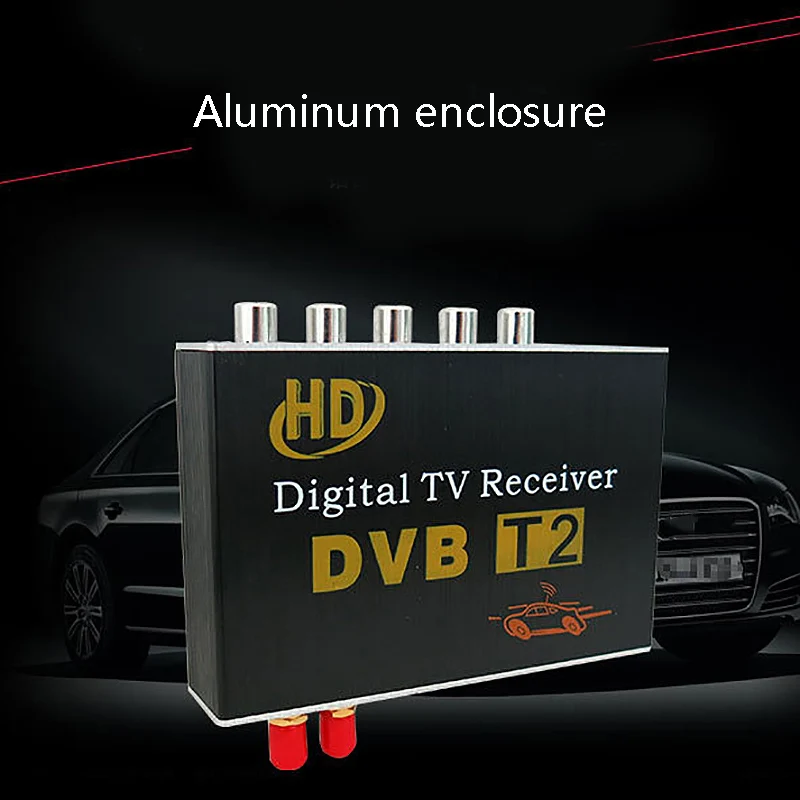M 718 антенна 2 тюнер Автомобильный HD DVB T2 4 видео выход автомобили цифровой ТВ