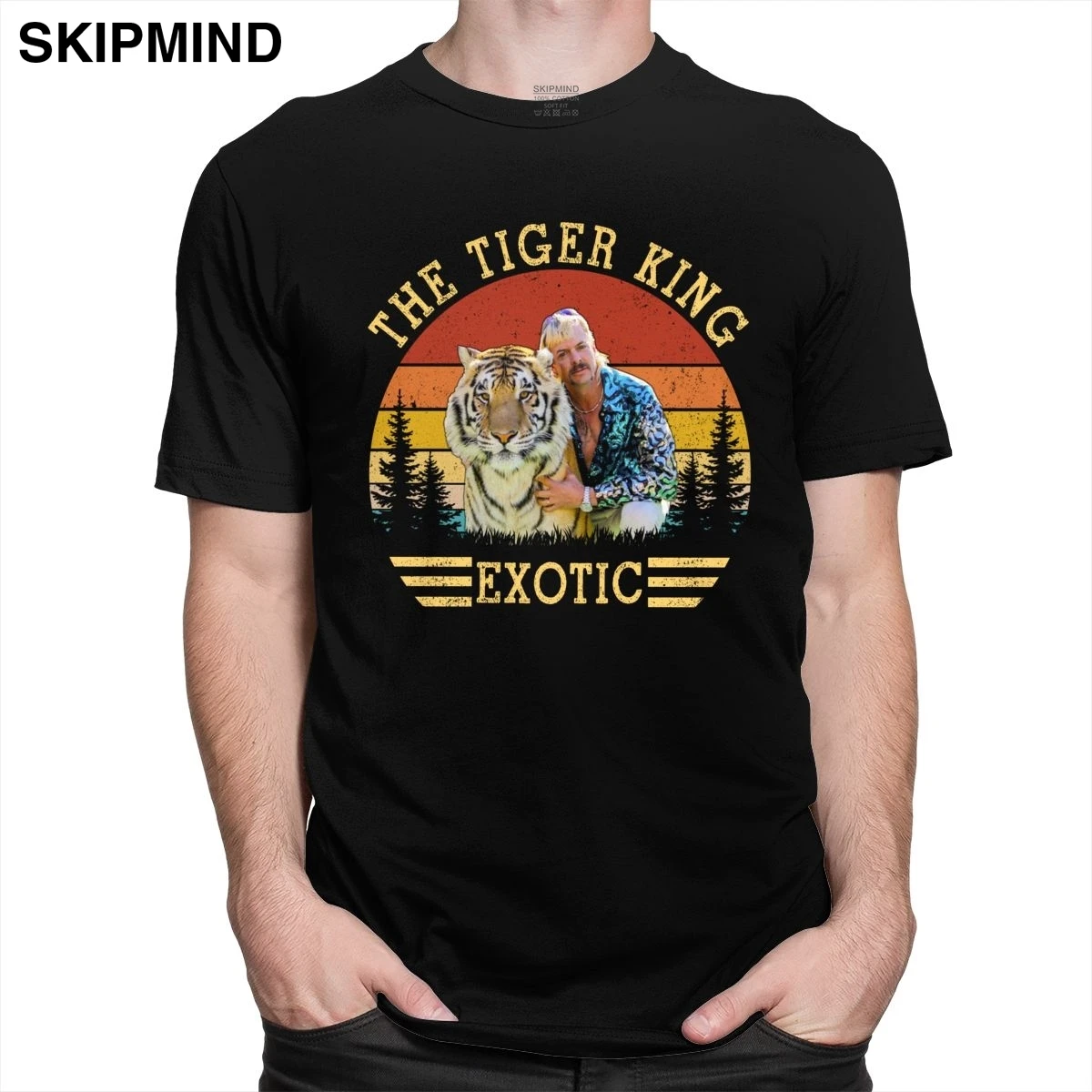 Футболка мужская с коротким рукавом Классическая Ретро экзотическая рубашка