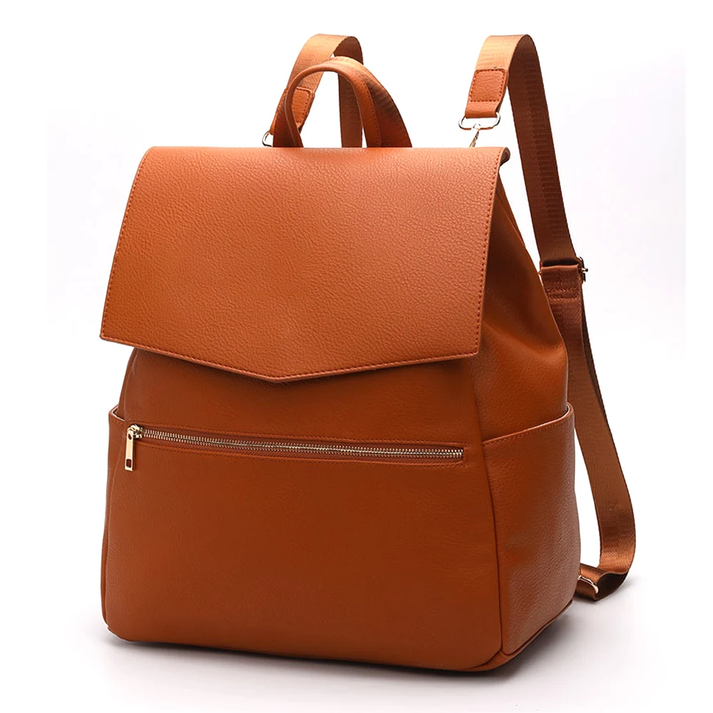 

Fashion PU Leather Mummy Maternity Nappy Bag with Changing Pad Large Capacity Diaper Bag Backpack Travel Back Pack Stroller Bag