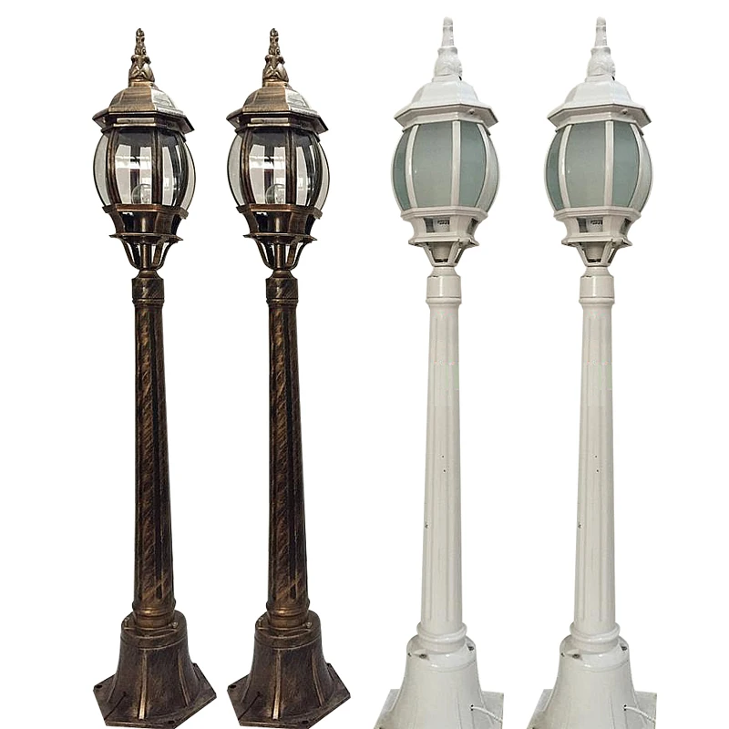 Уличный светильник из кованого железа в стиле ретро 2 шт./лот с удилищем дорожная