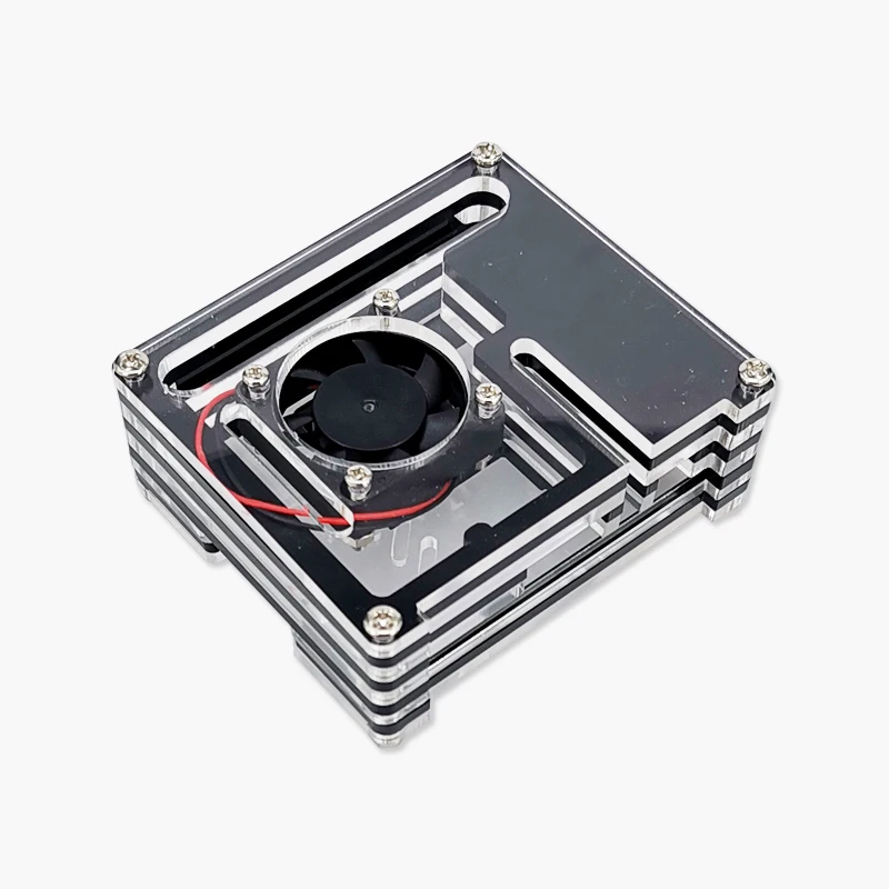 Raspberry Pi 3 Модель A + акриловый чехол с вентилятором 3A чехол|Аксессуары для