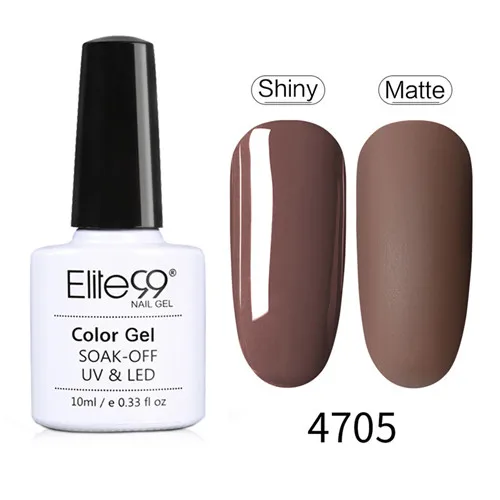4705 Elite99 Гель-лак для ногтей Гибридный Vernis все для маникюра гель лак верхнее Базовое покрытие праймер для ногтей лак УФ светодиодный Гель-лак для ногтей - Цвет: 4705