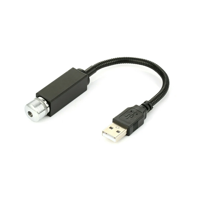 Зарядных порта USB для автомобиля атмосфер светодиодный проектор лампа со